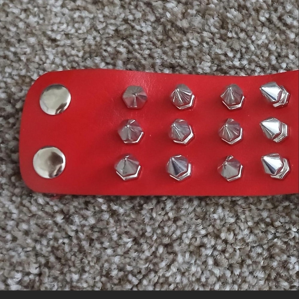 Red Spike Bracelet